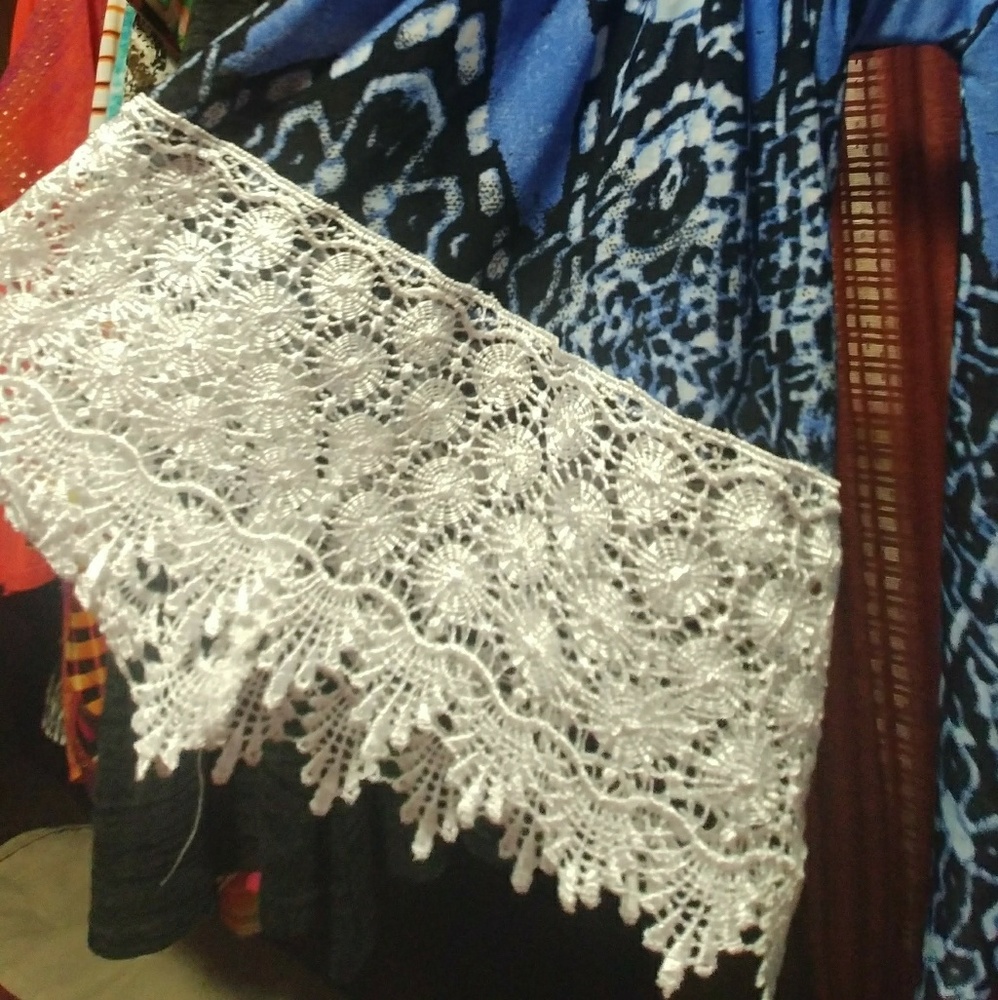 Beautiful Blue & Black Tunic - like new